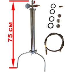 Unité d'extraction de gaz en acier inoxydable avec pièces interchangeables