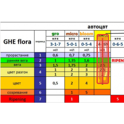 Graphique à autofloraison