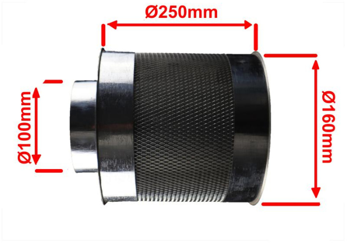 многоразовый  разборной угольный фильтр для гроубокса у производителя