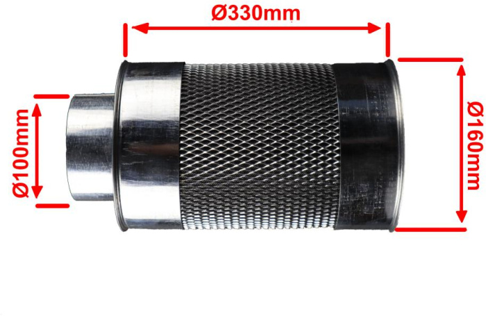 многоразовый  разборной угольный фильтр для гроубокса у производителя