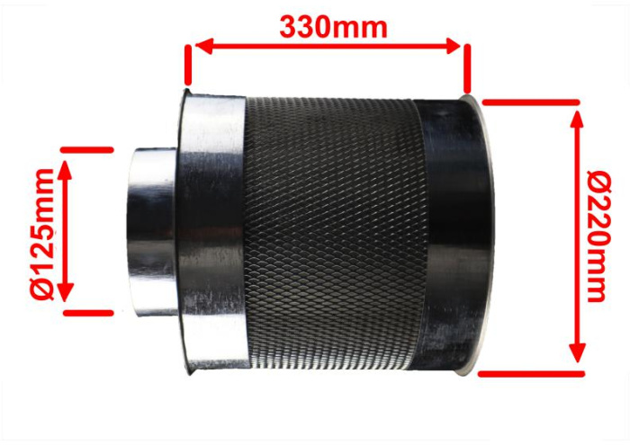 многоразовый  разборной угольный фильтр для гроубокса у производителя