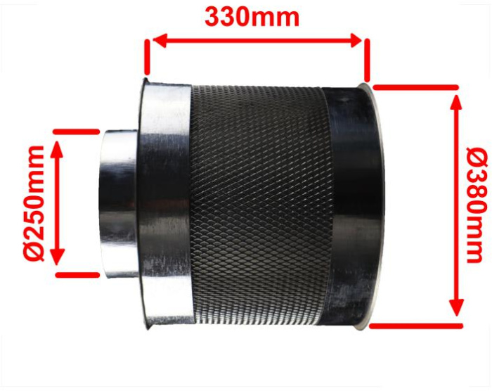 многоразовый  разборной угольный фильтр для гроубокса у производителя