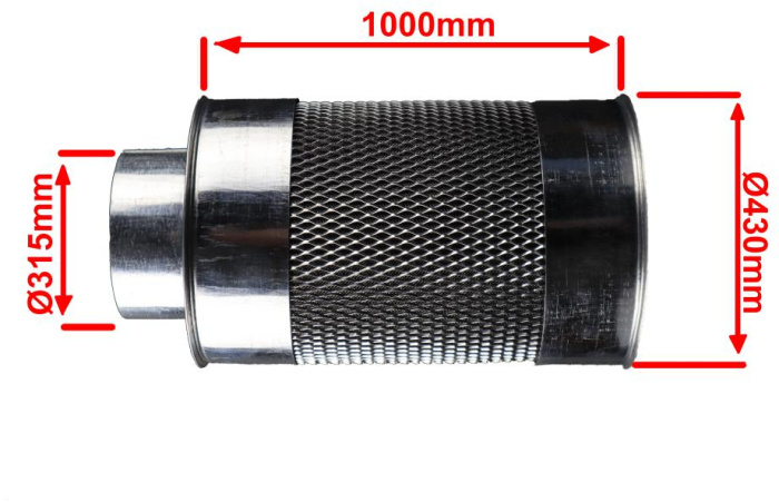 многоразовый  разборной угольный фильтр для гроубокса у производителя