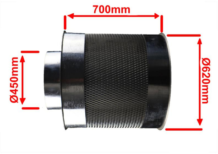 многоразовый  разборной угольный фильтр для гроубокса у производителя