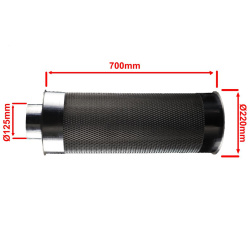 Ø125mm Filtre à charbon pliable de haute qualité pour la ventilation