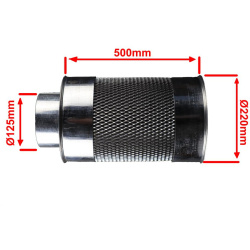 Filtre à charbon pliable Ø150 mm de haute qualité pour conduits d'air