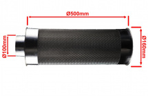 Ø450мм разборной, качественный угольный фильтр для воздуховодов