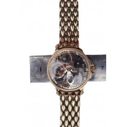 Montre en or incrustée de diamants Green Power