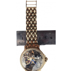 Montre en or incrustée de diamants Green Power